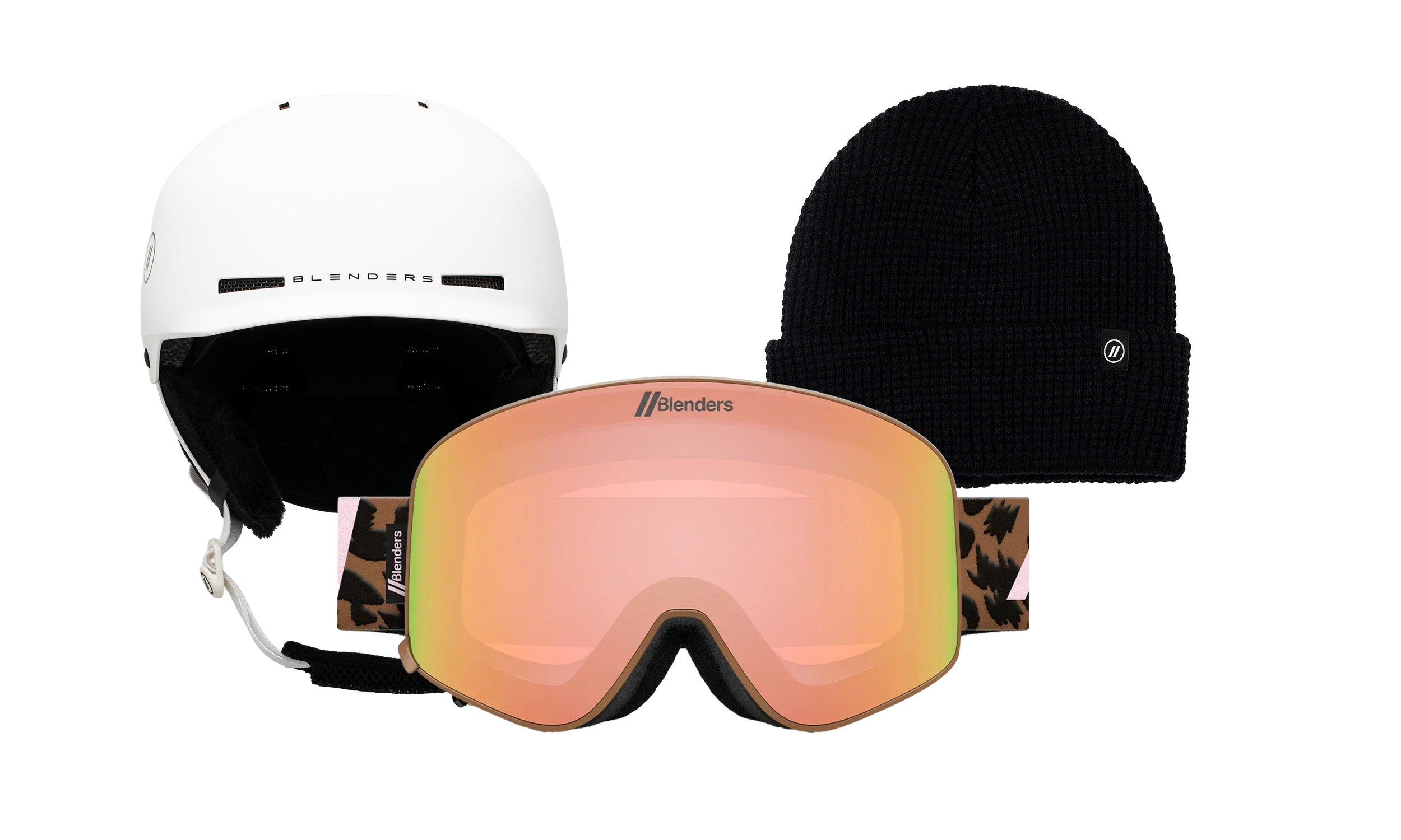 Aura | Lil' Cheetah - Chip Mips White - Black Beanie