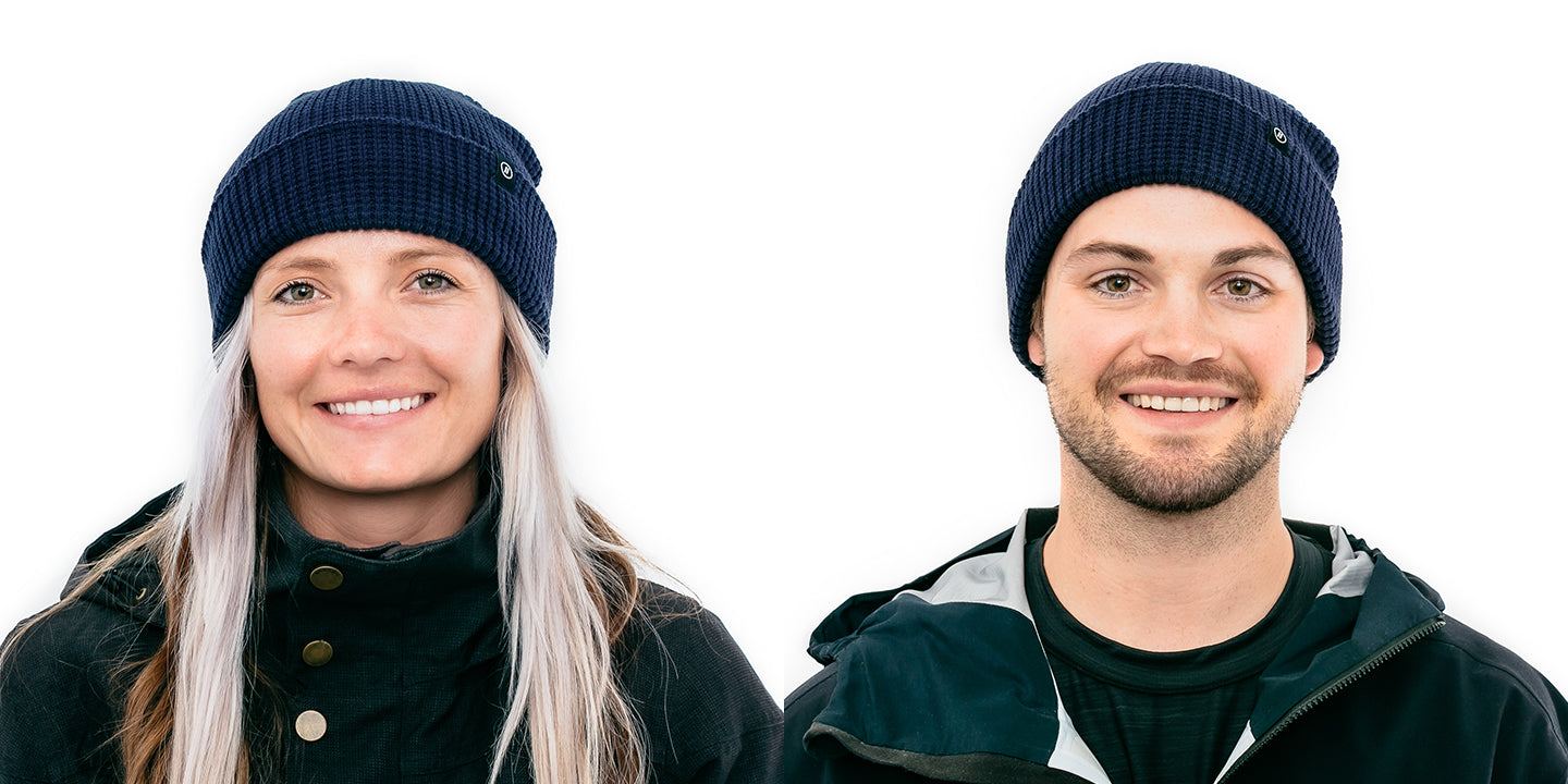 Alternative view of Navy Beanie